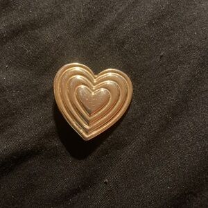 Gold Heart Brooch